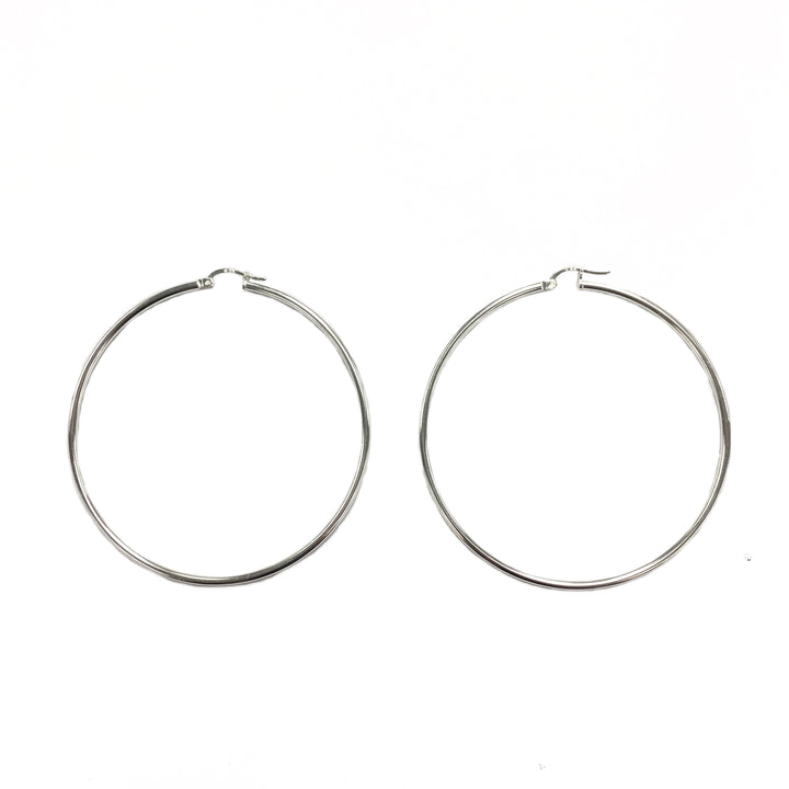 2mm Round Hoops - Sterling Silver