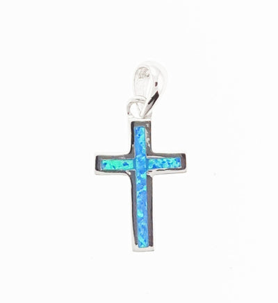 Opal Cross Pendant