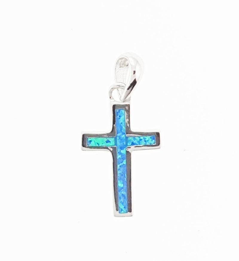 Opal Cross Pendant