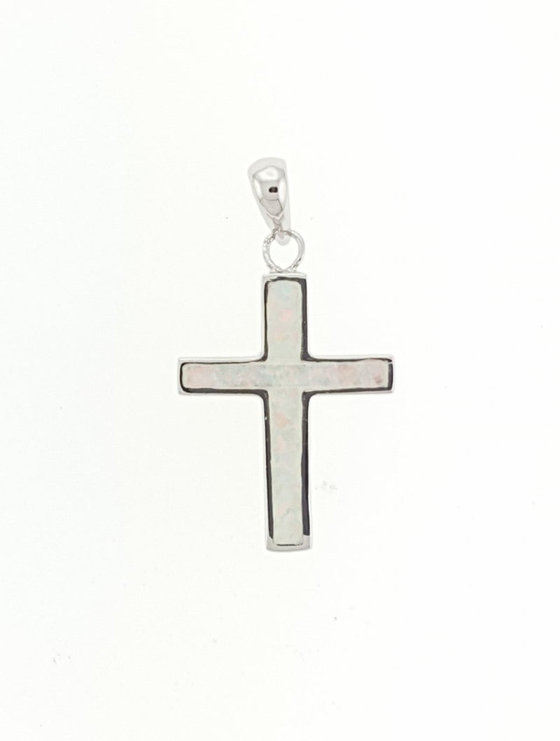 Opal Cross Pendant