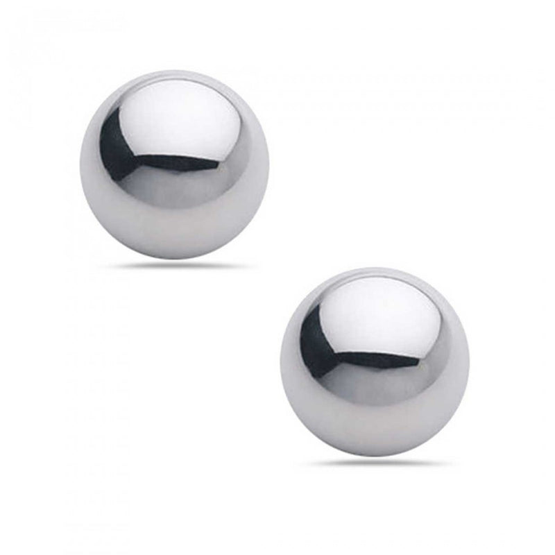 Sterling Silver Ball Studs - Multiple Sizes