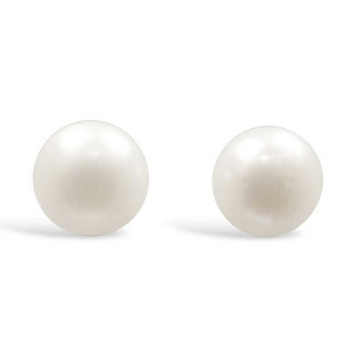 Freshwater Pearl Studs with Silver Posts - Multiple Sizes