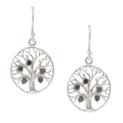 OT3-26641 Tree of Life CZ Earrings