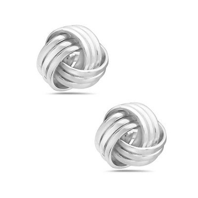 27011 - Knot Earring Sterling Silver Studs
