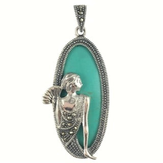 5-0315 Turquoise Lady in the Mirror