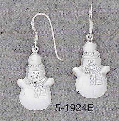 5-1924 Snowman French Wire Earrings