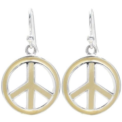 515345 White Peace French Wire Earrings