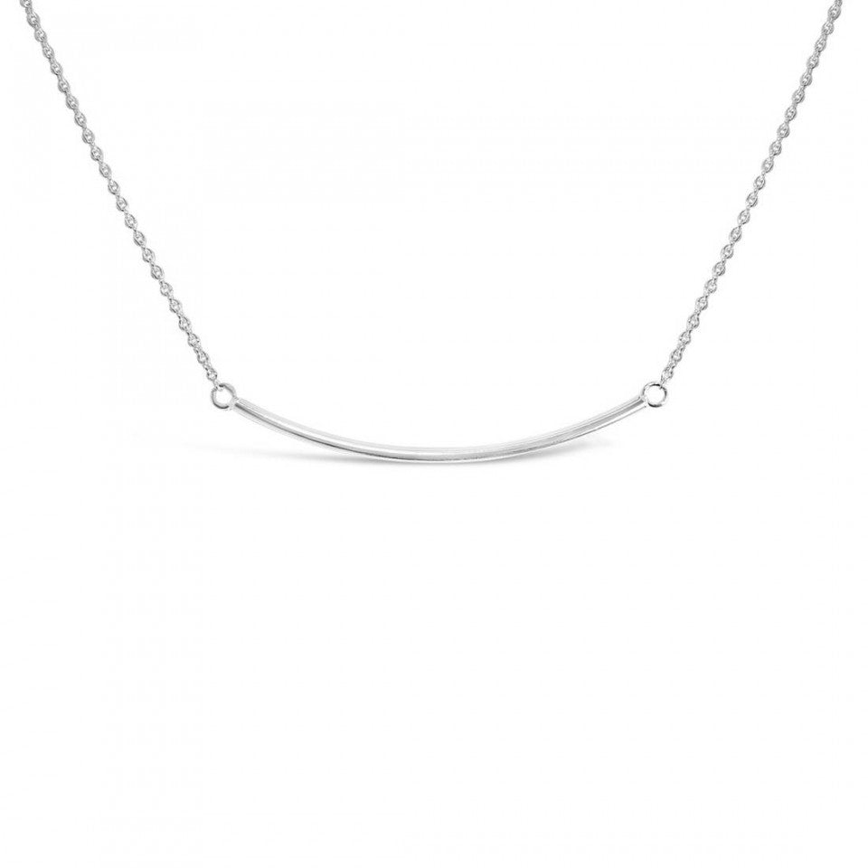 Simple Curved Bar Necklace – Oriental Treasure