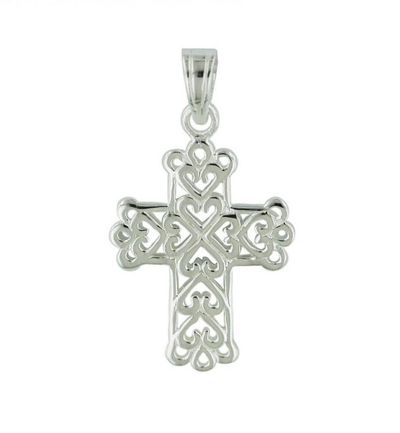 OT3-62818 Filigree Cross Pendant