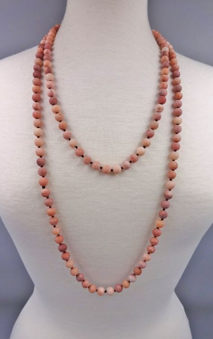 8MM 36" or 60" Pink Aventurine MATTE