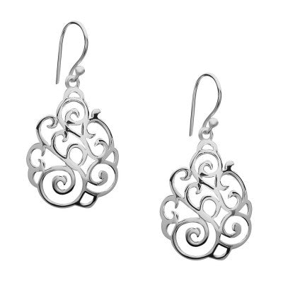 22-2091 Filigree Teardrop Earrings