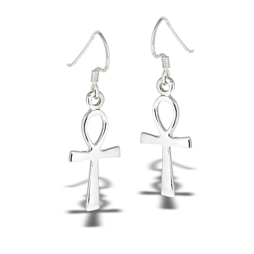 Small Ankh French Hook Earrings