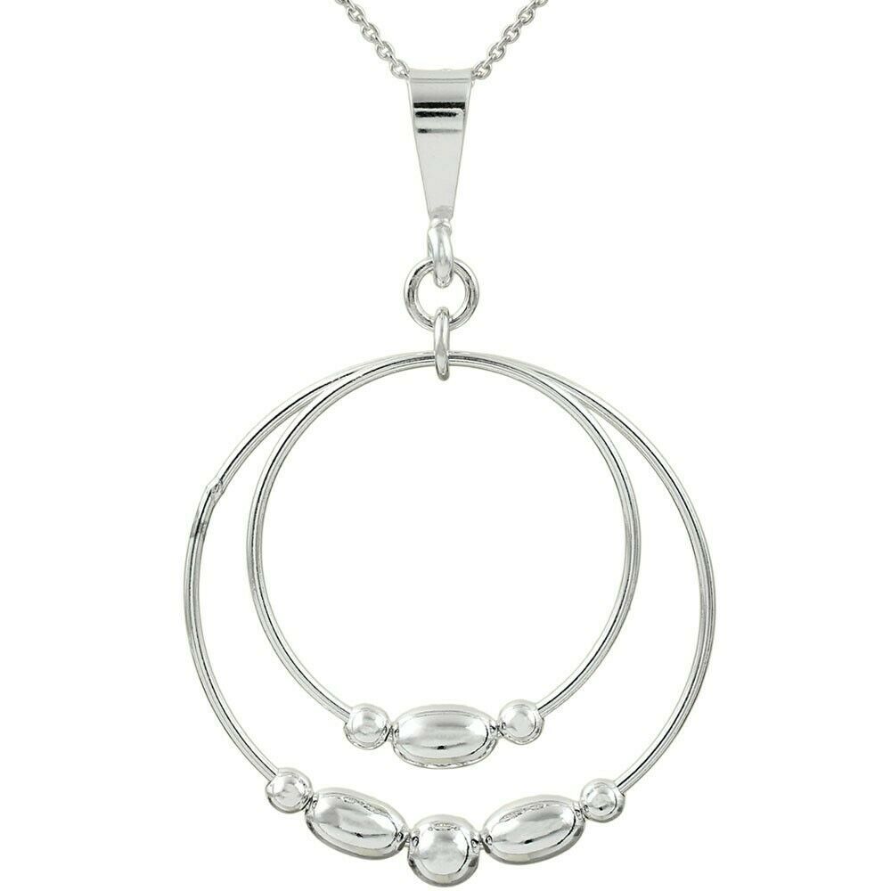 Double Hoop Oval Bead Earrings