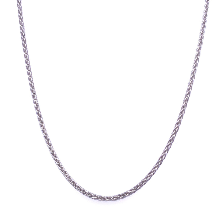 Adjustable Chain 36"- Wheat Rhodium over Silver