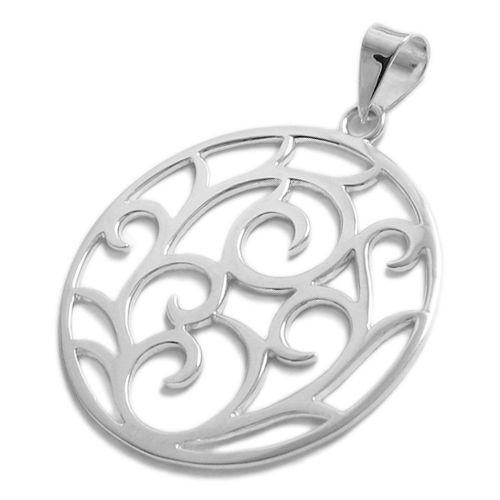 5-1208 Filigree Round Pendant