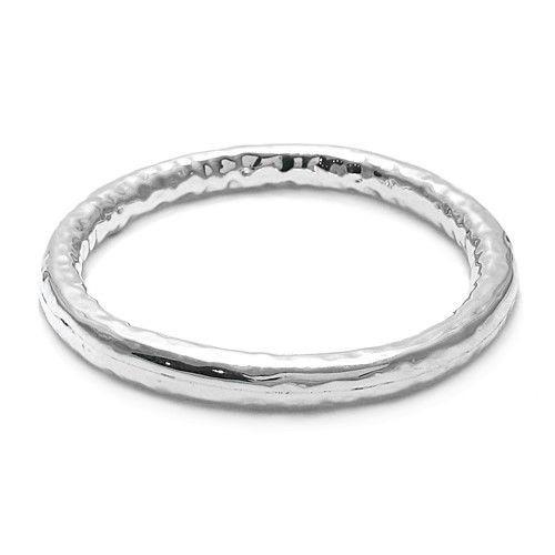 Round Hammered Bangle