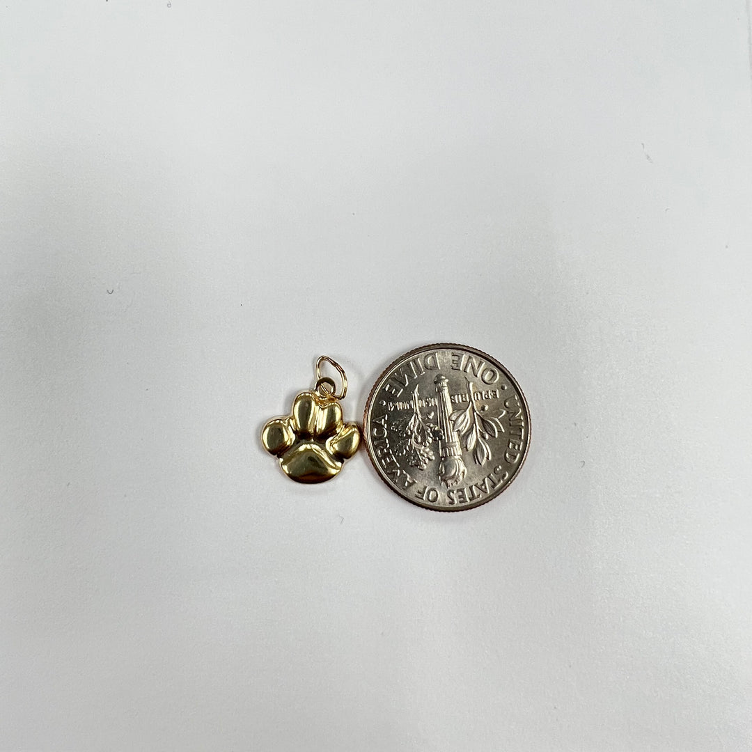CH12 Dog Paw 10mm Wide Charm  (Pack of 2)