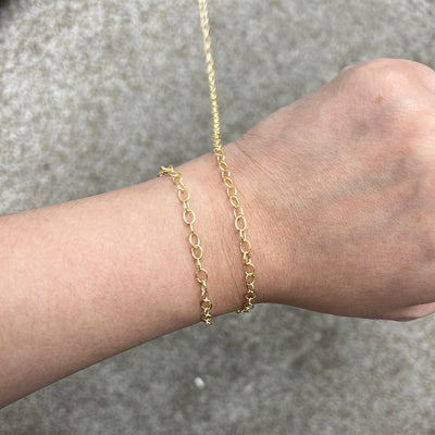 Oval Round Extension Chain - by the foot