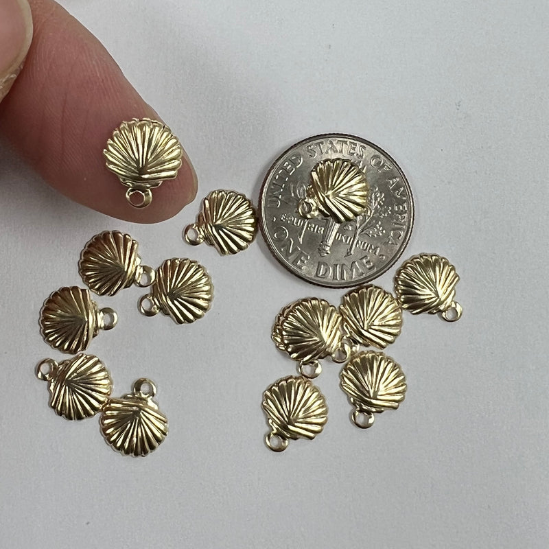 CH-30 Seashell Charm 12mm Wide (Pack of 3)