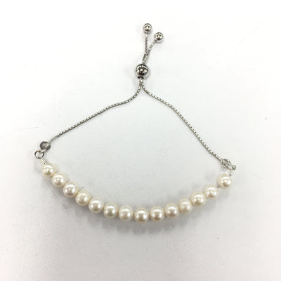 Adjustable bracelet - freshwater pearl