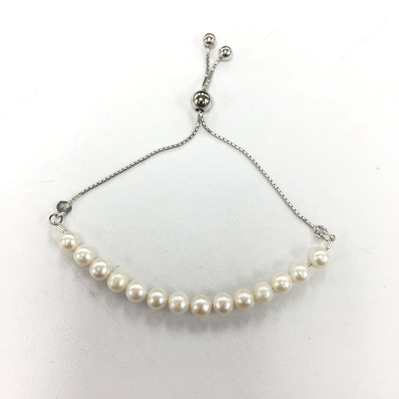 Adjustable bracelet - freshwater pearl