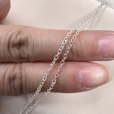 CX01: 1.7mm Cable Flat Chain by the foot