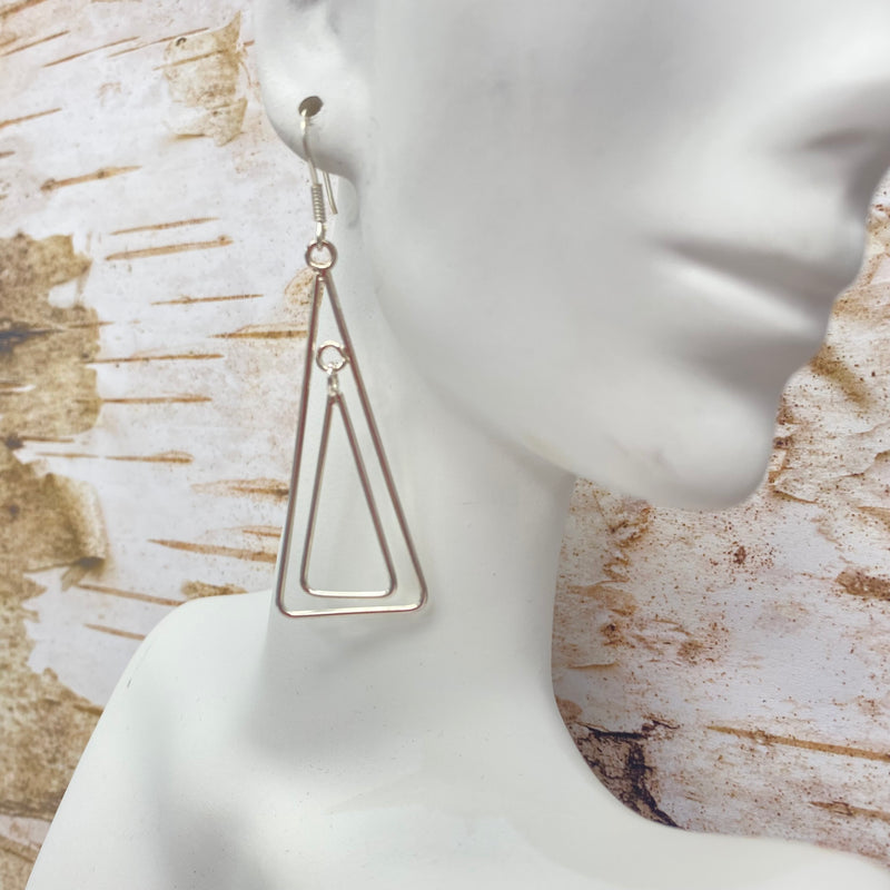 152536 Triangle Dangle Earrings