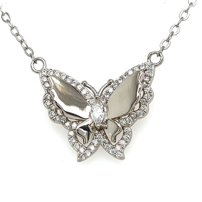 CZ Butterfly Necklace