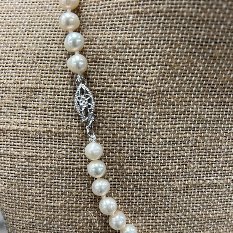 6-7mm Knotted Freshwater Pearl Necklace