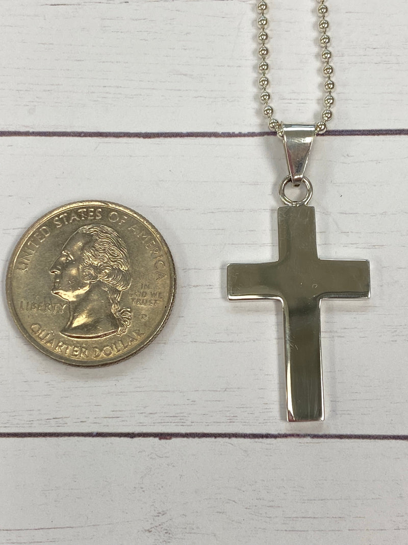 20x30 Medium Unisex Sterling Silver Cross