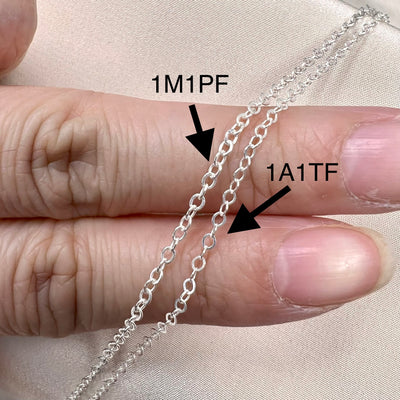 Cable Flat Chain - 1.7mm 1A1TF By the Foot