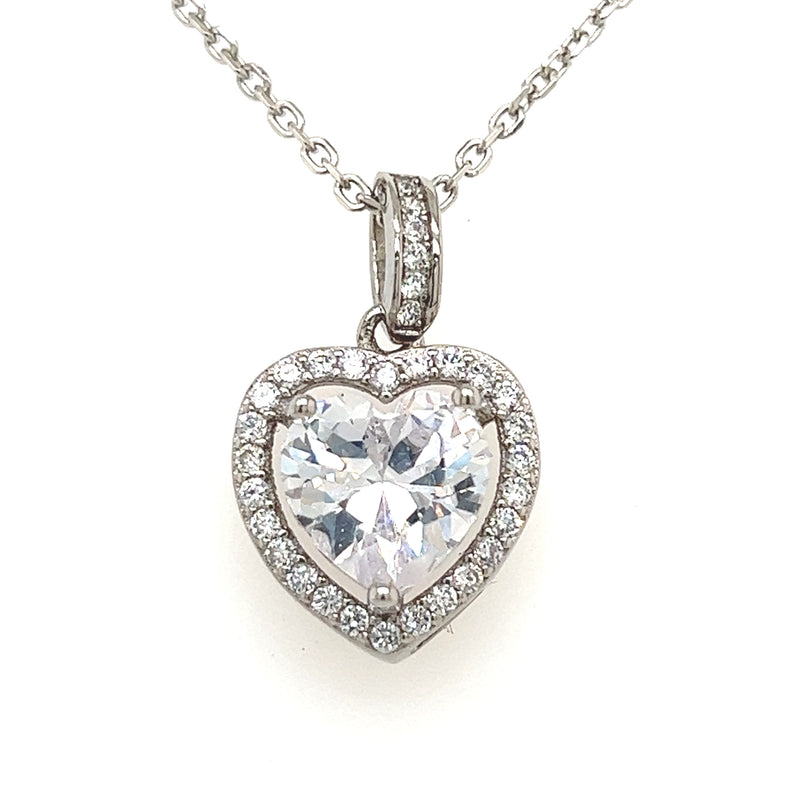 CZ Heart Necklace