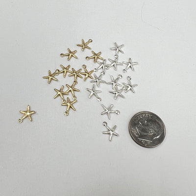 CH-25 Starfish 8mm Wide Charms (Pack of 6)