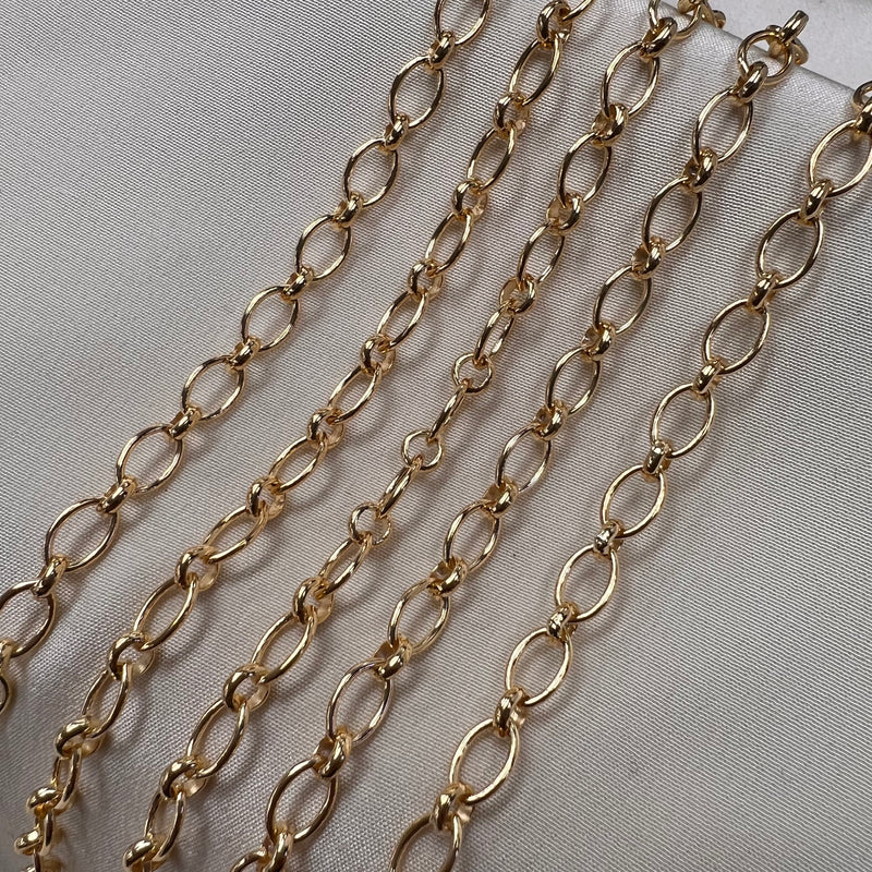 CX49: 4.5mm Oval Alternating Chain By the Foot