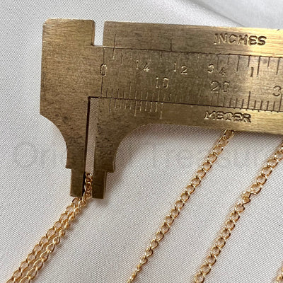 Curb Chain - 1.7mm-  by the foot
