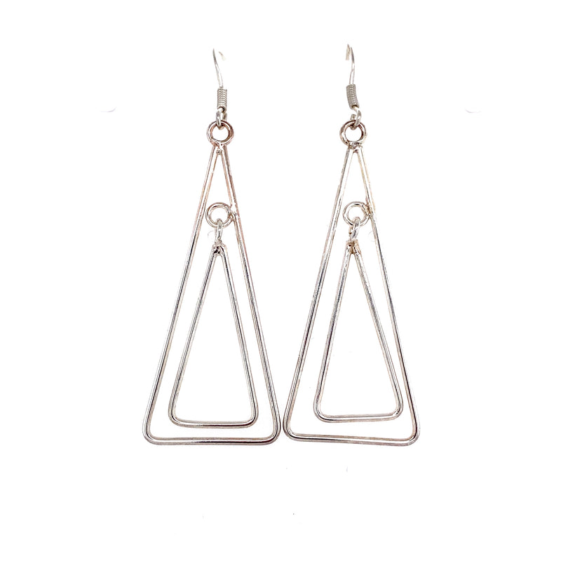 152536 Triangle Dangle Earrings