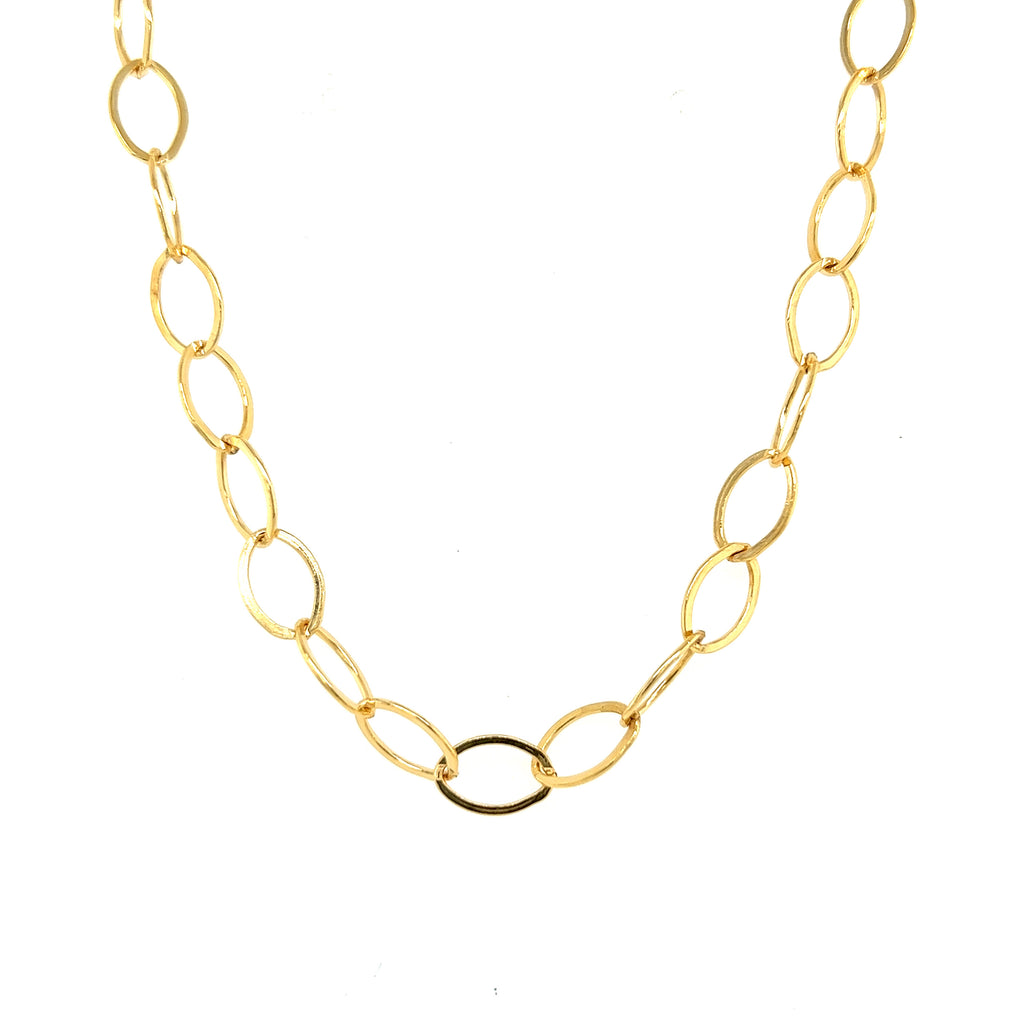 CX51: 5.8mm Oval Flat chain by the foot – Oriental Treasure