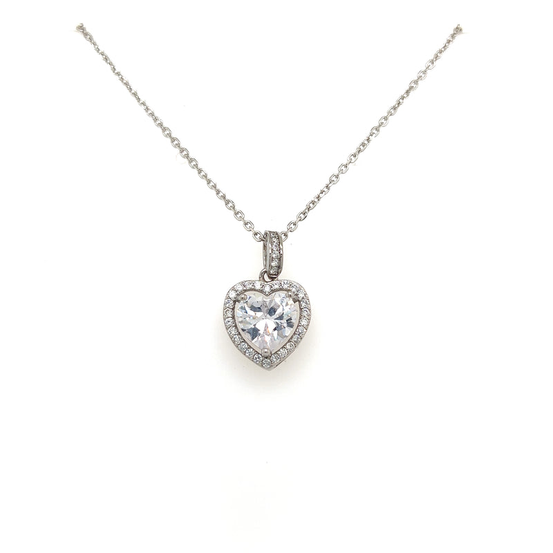 CZ Heart Necklace