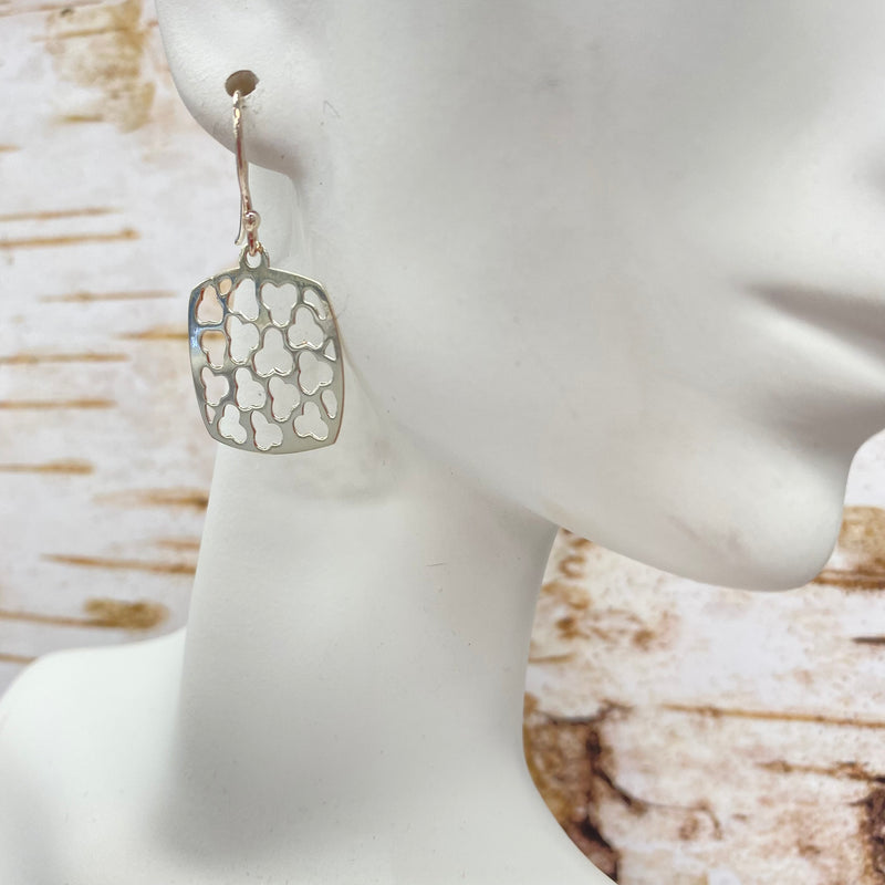 305685 Abstract Square Design Earrings