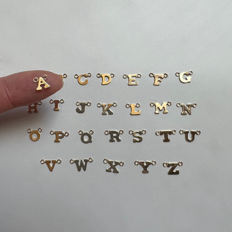 CN38: Single Initial Letter Gold Filled Connector