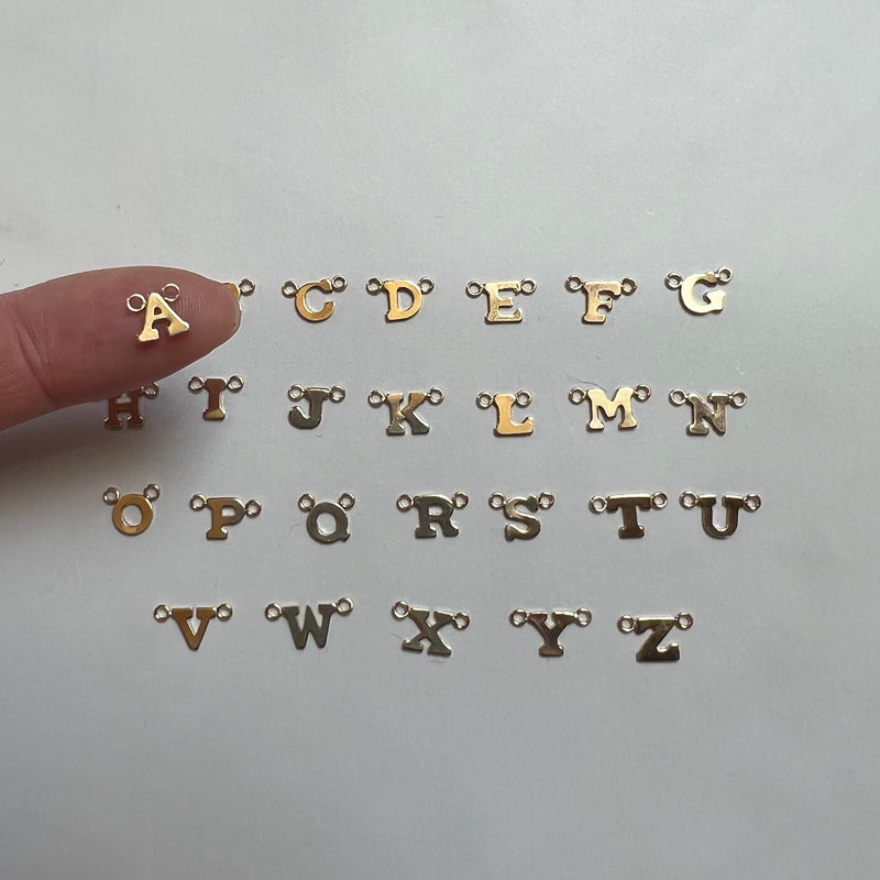 Single Letter Gold Filled Connector