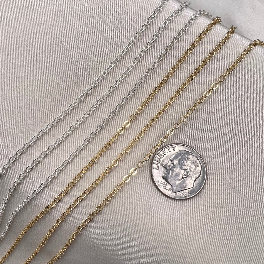 3 Feet Sterling Silver 1.3mm Rope Chain, Made In USA - Unbranded Bulk Jewelry