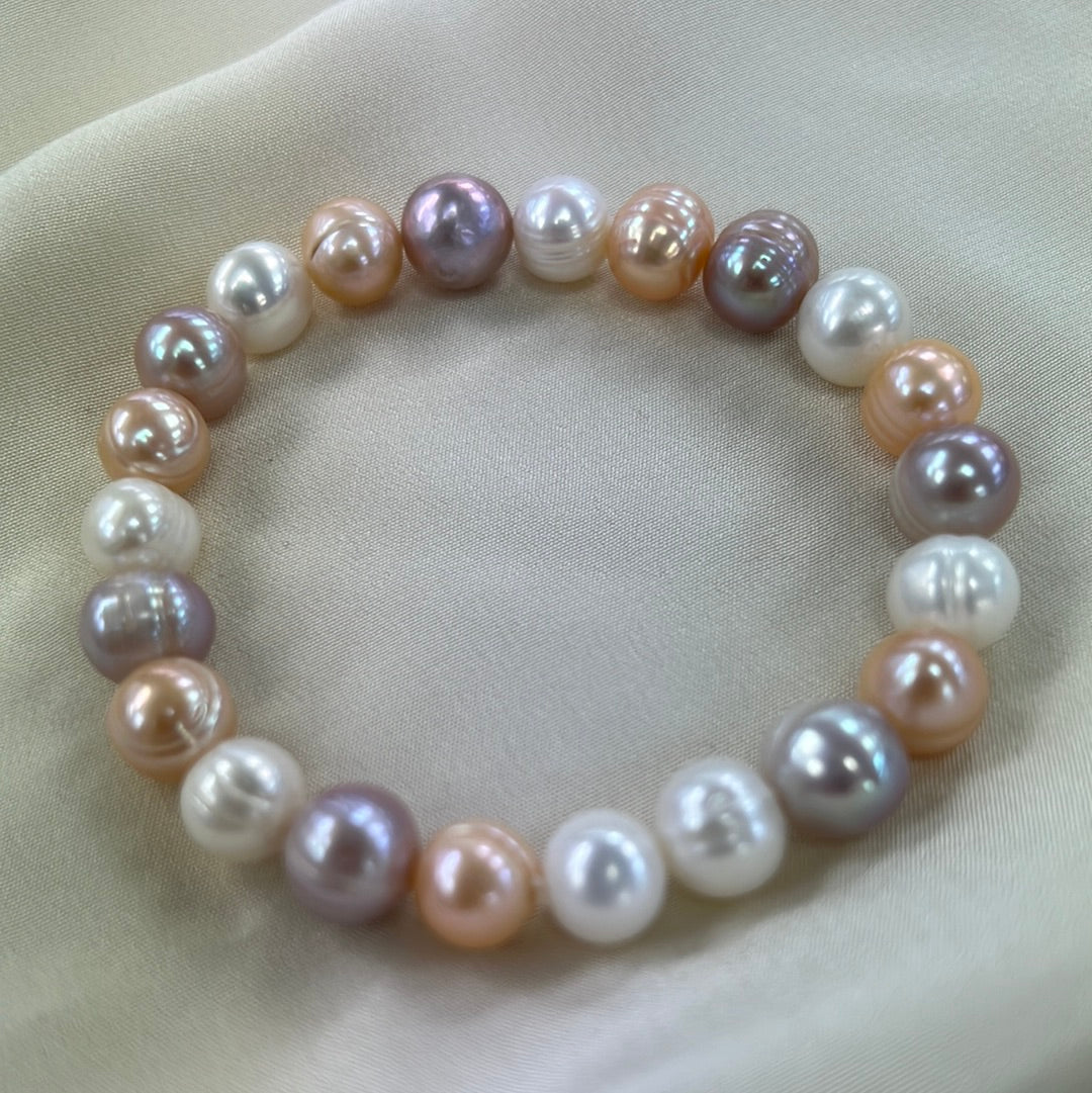 8-9mm Freshwater Pearl Stretch Bracelet