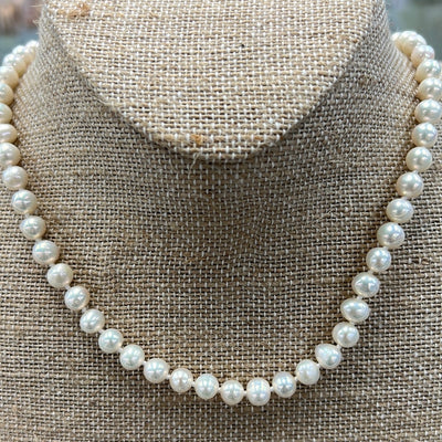 6-7mm Knotted Freshwater Pearl Necklace