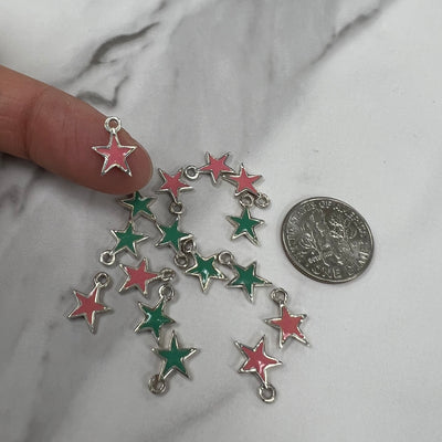 Enamel Star Charms