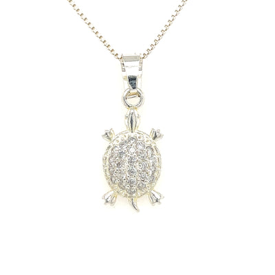 CZ Turtle Necklace