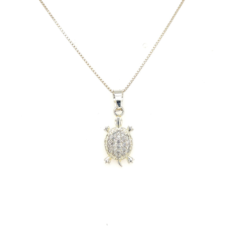 CZ Turtle Necklace