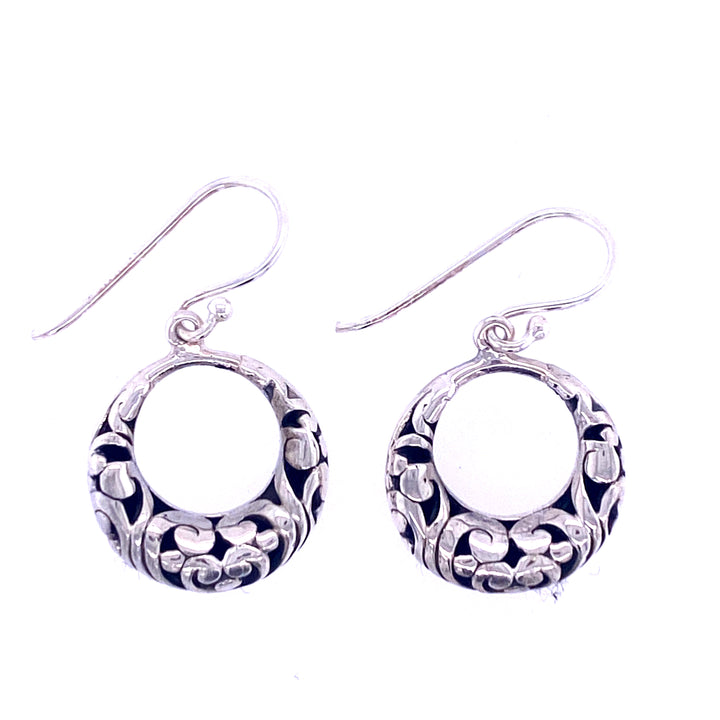 5-1217 Cloudy Night Sky Earrings