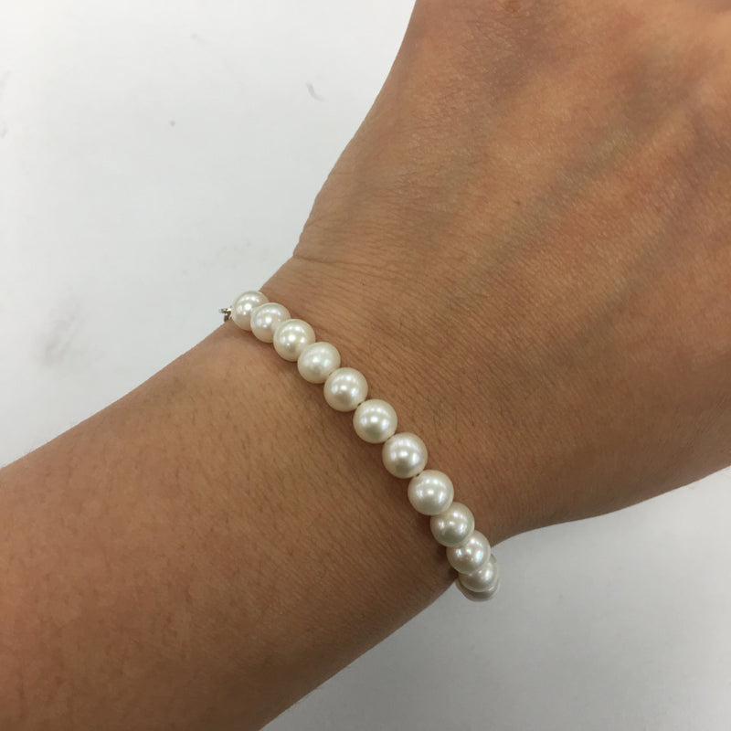 Adjustable bracelet - freshwater pearl