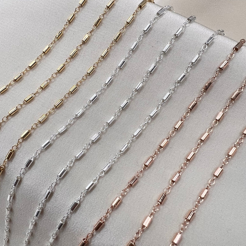 Tube Bar Chain By the Foot